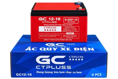 ẮC QUY XE ĐIỆN GC CTPLUSS NHỎ 4KG (12-16AH)