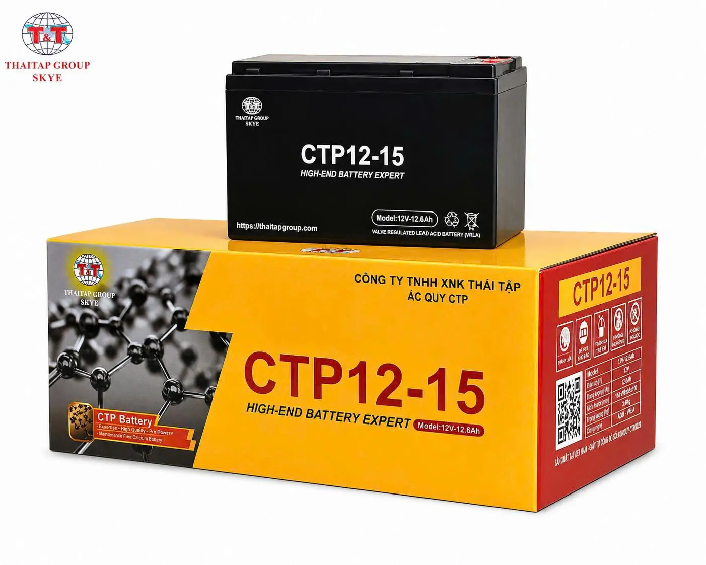 ẮC QUY XE ĐIỆN CTP12-15 (4KG)