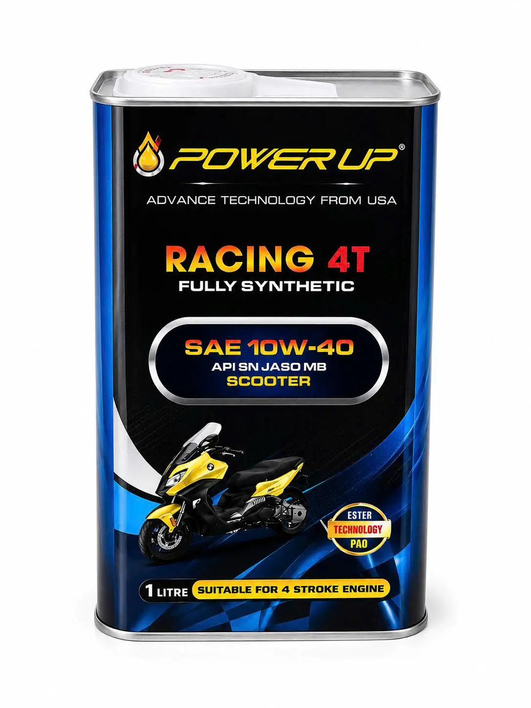 NHỚT POWER UP RACING 10W40 XE GA 1L